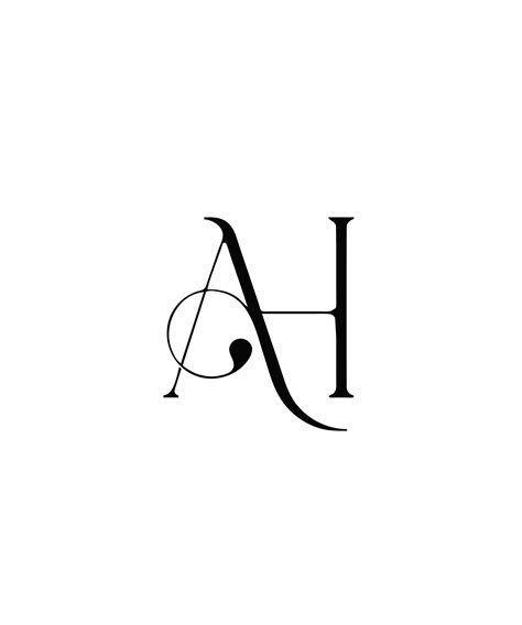 WEDDING MONOGRAM Logo , Letter AH , H & A, Digital Download, Dance ...