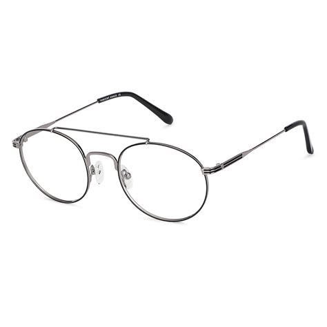Buy Gunmetal Black Full Rim Round Vincent Chase SLEEK STEEL VC E12388 ...