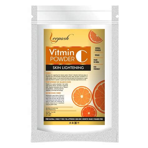 Leeposh Vitamin C Powder for Skin Lightening | Pure Herbal Brightening ...