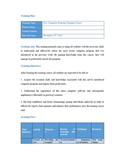 Developing Plan for a Training Programme 的图像结果