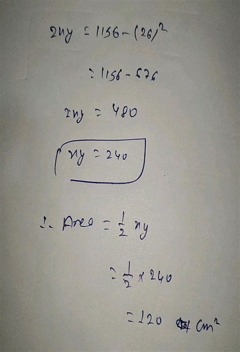 The perimeter of a right triangle is 60 cm, its hypotenuse is 25 cm ...