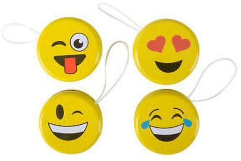 Krypton Emoji Yoyo - Light-up Faces Yellow Smiling Retractable String ...