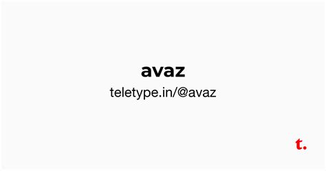 @avaz — Teletype