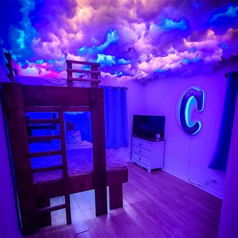 Cloud Ceiling Lighting DIY Kit Lightning Thunder Rain - Etsy