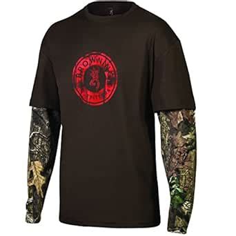 Buy Browning Buckmark Men's Long Sleeve Ryder Camo T Shirt Timber Small ...