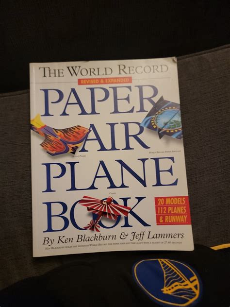 World Record Paper Airplane Book by Ken Blackburn and Jeff Lammers (2006, Trade Paperback) for ...