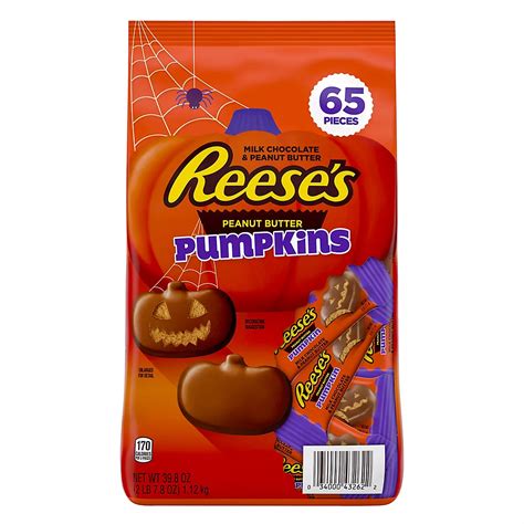 Reese'S Milk Chocolate Peanut Butter Pumpkins Candy, Halloween | Fig App