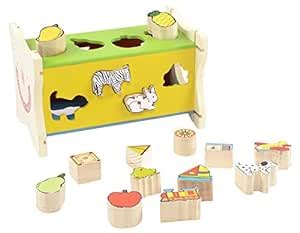 Skillofun Wooden Posting Challenge, Multi Color (16 Cavities) : Amazon ...