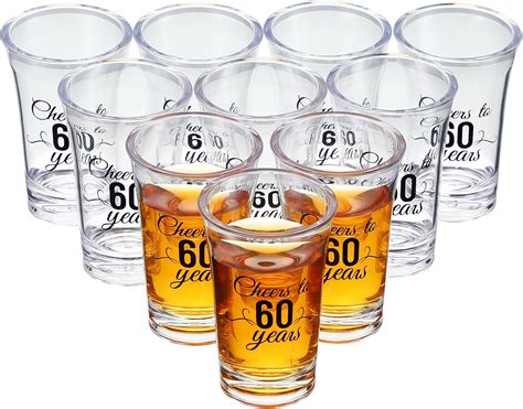 Amazon.com | Sliner 48 Pack Birthday Shot Glasses Bulk 1.4oz Cheers to ...