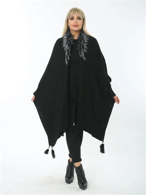 Plus-Size-Women-Coats-Jackets-For-Winter-Autumn-Capes-Ponchos-Knitwear ...