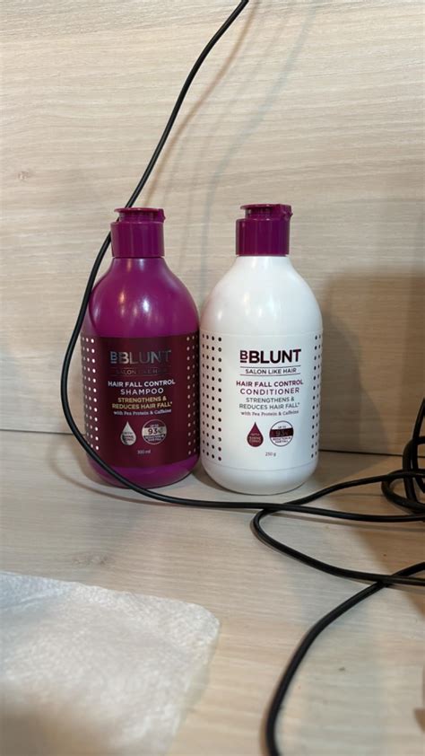 BBLUNT Hair Fall Control Shampoo & Conditioner Combo(300 ml + 250ml ...
