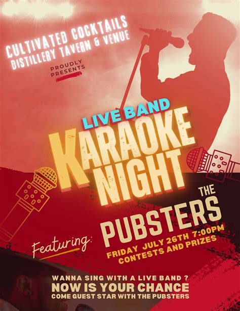Live Band Karaoke Night with The Pubsters, 161 Charlotte Hwy, Asheville ...