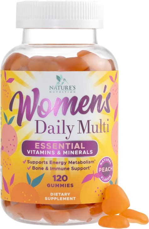 Amazon.com: Womens Complete Daily Multivitamin Gummy with Vitamin A, C ...