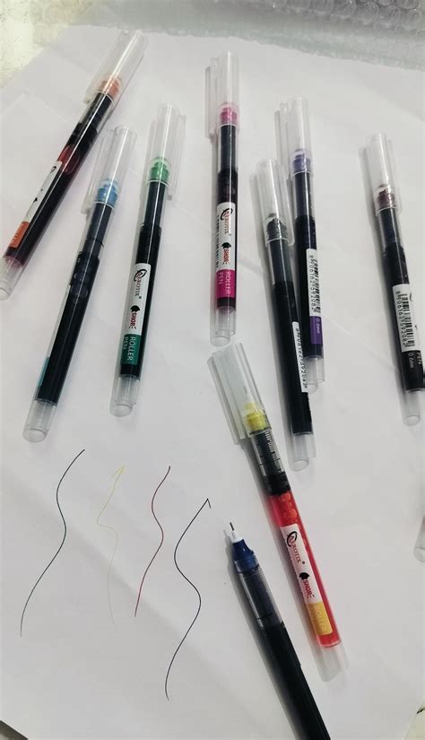 ARROLLIANT Liquid Ink Rollerball Pen,10 Colored Rolling Ball Pens 0.6mm ...