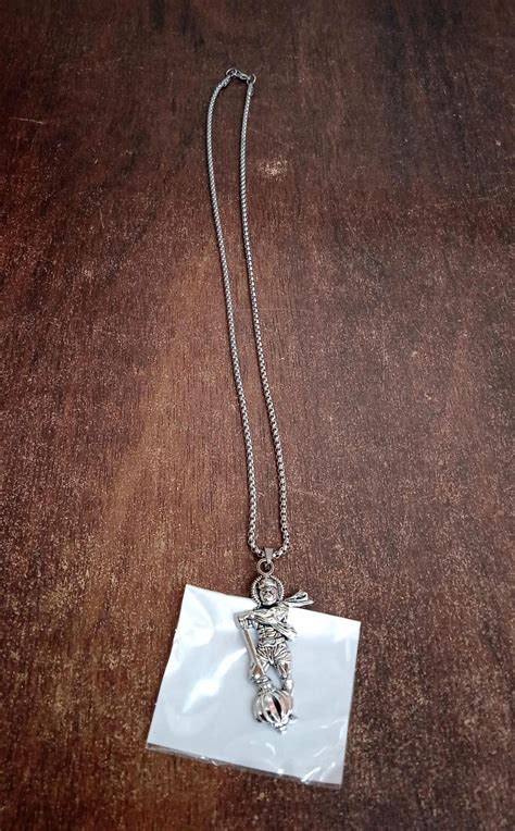 Hanuman Ji Pendant with Gada Religious Jewellery for Men and Women (1