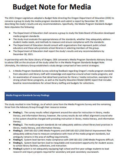 Image result for Media Production Budget Example