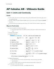 Image result for AP Calc AB Limits Approaching Infinity