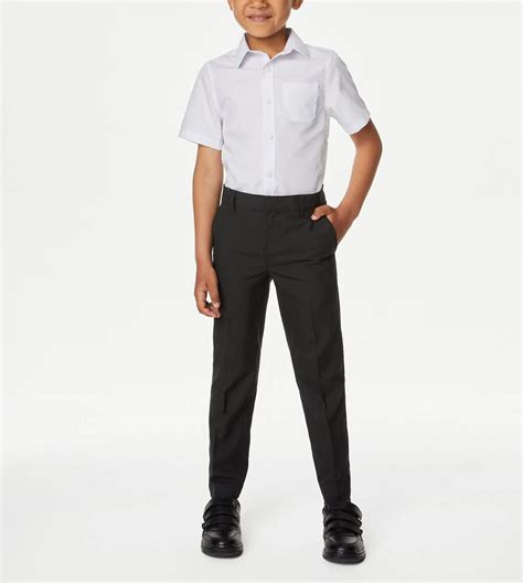2024 British Style School Uniforms Outfits White Shirt with Black Khaki ...