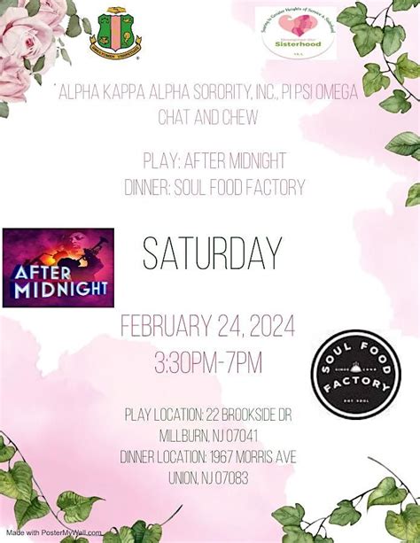 Chat and Chew Play: After Midnight Dinner: Soul Food Factory, 22 ...