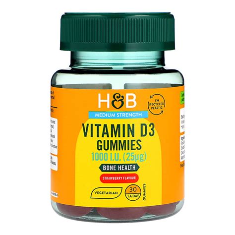 H&B Vegetarian Vitamin D 25ug Gummies | Holland & Barrett