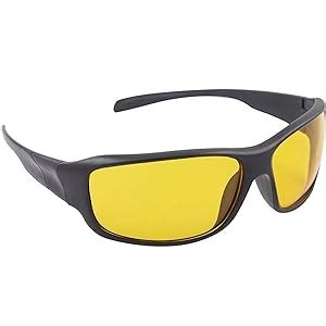 Dervin Yellow Lens Black Frame Driving Sunglasses for Men and Women ...