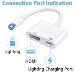 1Goal® Apple Lightning to HDMI Adapter, 1080P Digital Sync Screen Cable ...