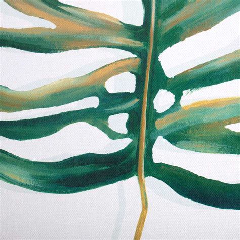 Found & Fable Leaf Framed Canvas Art | At Home