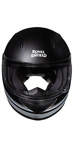 Royal Enfield Street Prime Full Face Helmet with clear Visor Battle ...