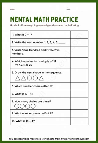Mathantics.com Basic Mental Math 的图像结果