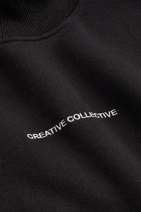 Relaxed Fit Sweatshirt - Black/Creative Collective - Men | H&M IN