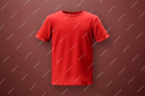 Red tshirt mock up front and back view isolated plain red shirt mockup ...