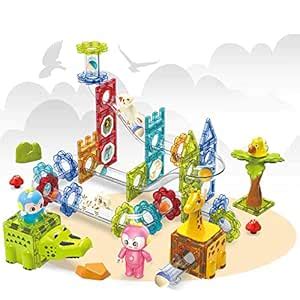 HAPPY HUES® Animal Park Magnetic Tile & Building Blocks: Creativity and ...