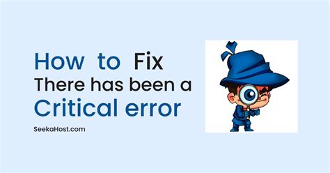 Image result for Critical Error Fix