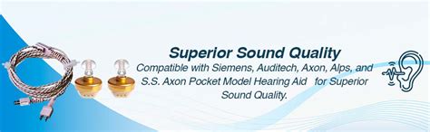 SSS 2 Pin Hearing Aid wire and Mic for Both Ears Binaural Wire For ...