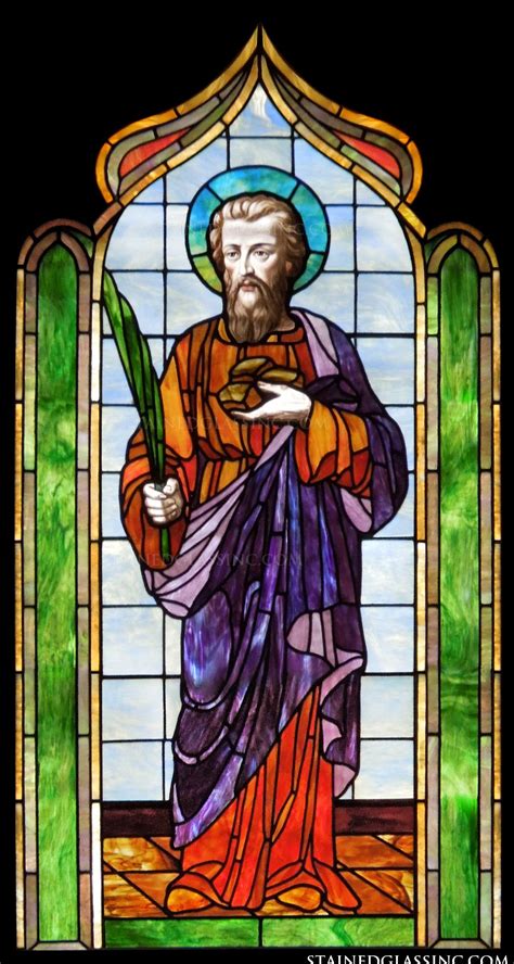 "St. Stephen the Martyr" Religious Stained Glass Window