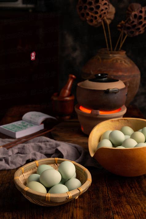 【中国风】美食摄影——家养山鸡蛋，绿壳鸡蛋拍摄_摄影师李不言-站酷ZCOOL