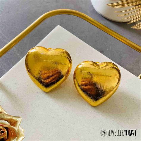Sone Ki Jewellery | Heart Shaped Earrings – Jewellery Hat