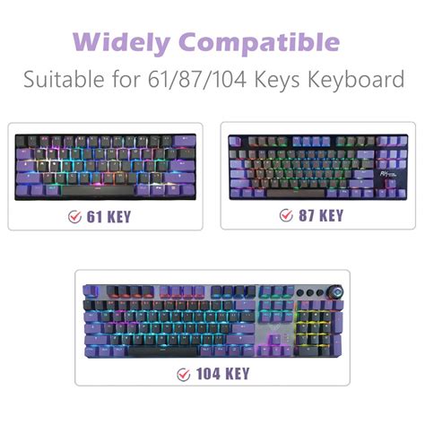 XVX Custom Keycaps-Keycaps 60 Percent, 104 Keys Double Shot Backlit OEM ...