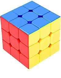 Magic Cube 3x3 High Speed Sticker Less Magic Puzzle Cube Game Toy for ...