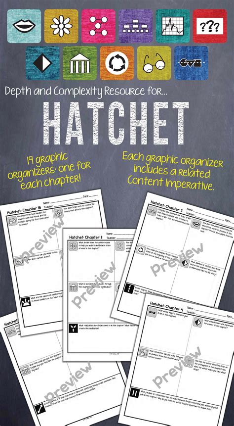 Depth and Complexity Novel Study for Hatchet | Elementary reading ...