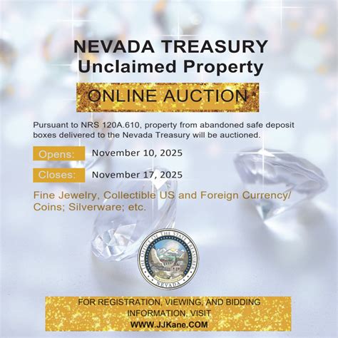 Nevada Statewide Unclaimed Property Auction