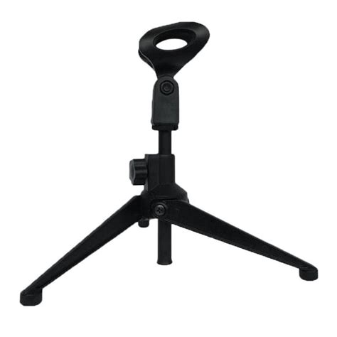Microphone Stand Short Tripod Microphone Stand Spring Loaded Mic Clip ...