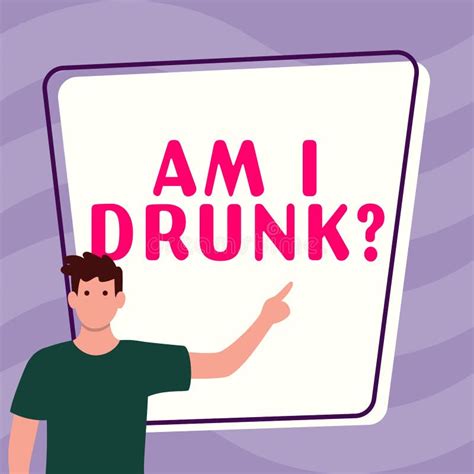 Hand Writing Sign am I Drunk. Word Written on Doubtful If My Alcohol ...