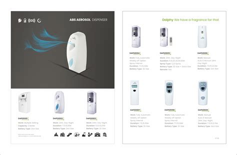 White wall mounting aerosol dispenser with remote