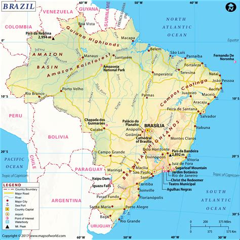Geography Map Brazil at Buddy Byram blog