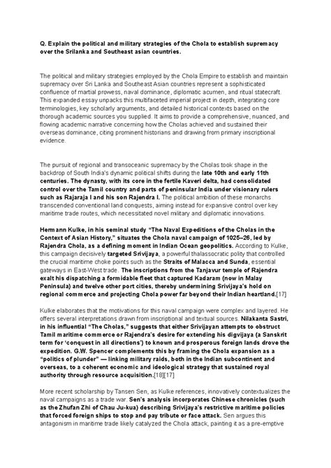 Chola Empire Strategies: Political & Military Supremacy in SE Asia ...