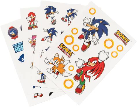 Amazon.com: Sonic The Hedgehog Stickers for Kids, 14 Sheet Sonic ...
