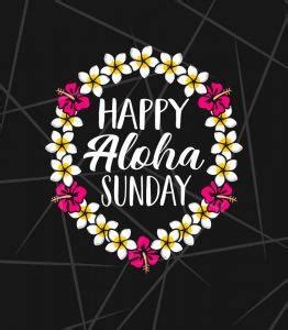 See related image detail. Happy Aloha Sunday Hawaiian Lei Flower Necklace PNG Free Download - Files For Cricut ...