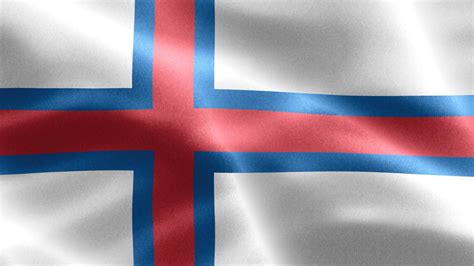 Faroe Islands flag - realistic waving fabric flag 7956674 Stock Video ...