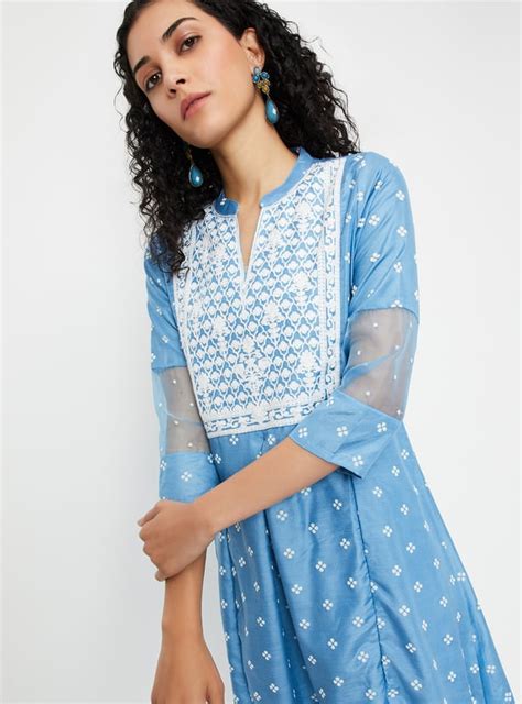 Buy Women Embroidered Kalidar Kurta Set Online at just Rs. 1299.0 ...